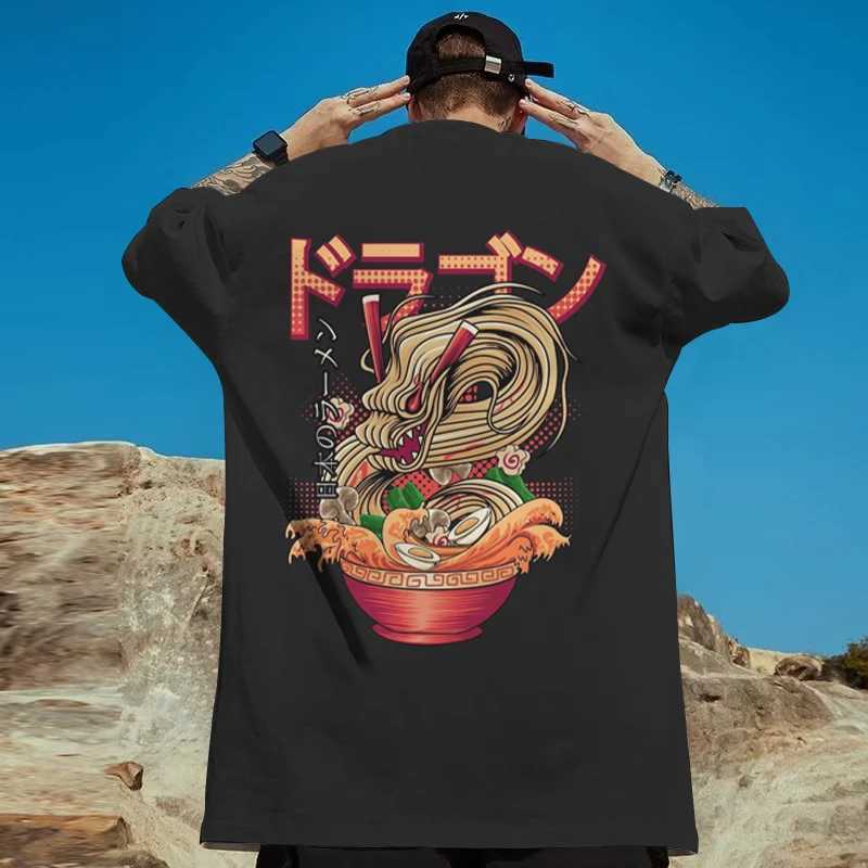 T-shirts pour hommes T-shirts de mode pour hommes 3D Dragon japonais Imprimer Vêtements masculins T-shirt surdimensionné Street Harajuku Tops Daily Casual Manches courtes