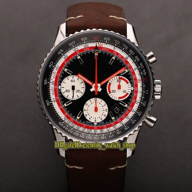 V9F TOP B01 AB01211B1X2 SWISSAIR Special Edition ETA A7750 Automatyczne chronograph Mens Watch Dwuty Way Rotation Bezel Sport Stopwat2371