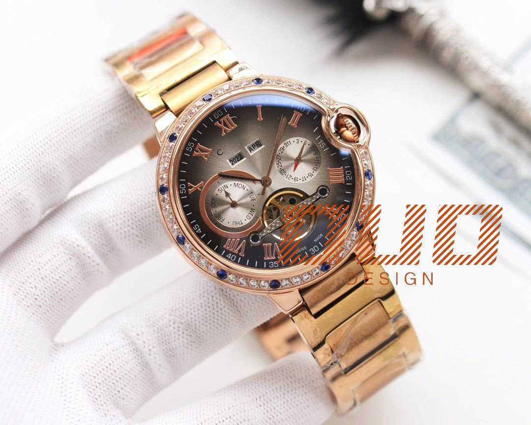 Niezależna marka 2024 Oryginalne wysokiej jakości zegarki zegarków Eleganckie i modne zegarki męskie i damskie zegarek ze zegarem ze stali nierdzewnej z pudełkiem