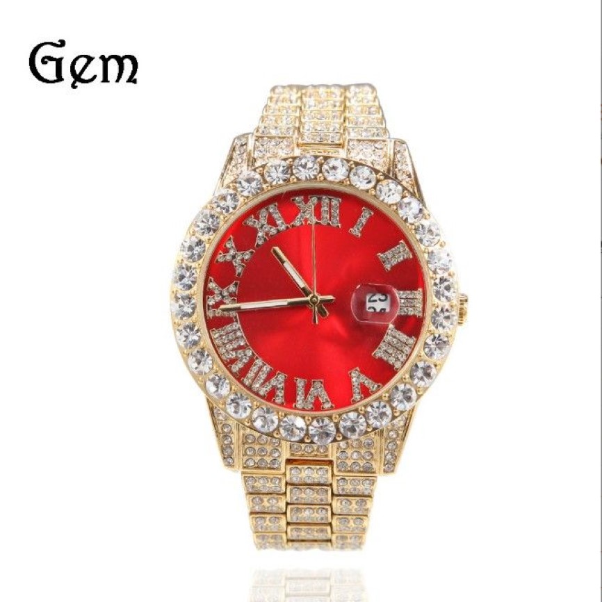 Mens Watches Classic Design Men Watch Quartz Movement Sport Wristwatch Presentklocka Bekväm diamantband Orologio Women Horolog263o