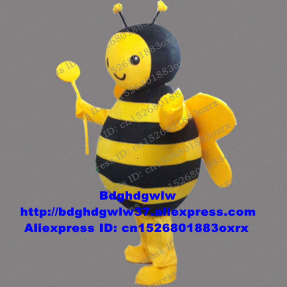 Costumes de mascotte Abeille Abeille Guêpe Hornet Vespid Costume De Mascotte Adulte Personnage De Dessin Animé Tenue Campagne Publicitaire Planification Marketing Zx3013