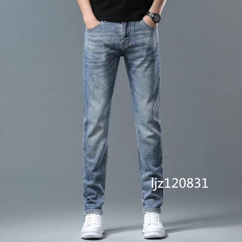 Lente/zomer Heren potloodbroek, denimbroek, mode slim fit, gepersonaliseerde sportjeans amirir jeans gallary dept designer jeans baggy jeans broek jeans voor heren 28-38