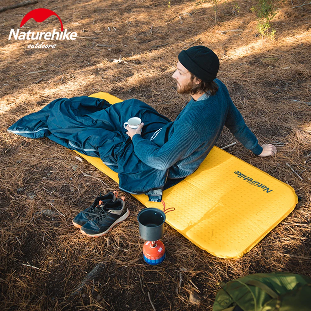 Tapis de Camping autogonflant, matelas de Camping pour randonnée en plein air, matelas de couchage en éponge de haute qualité