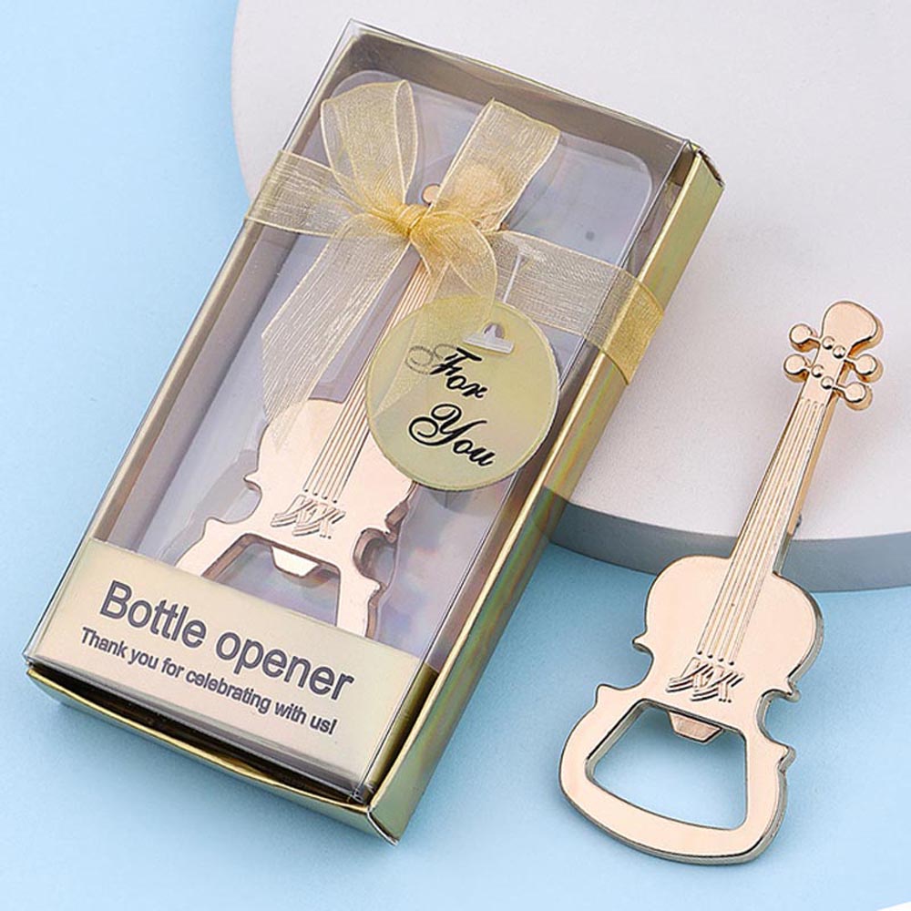 Guitar Bottle Opener Music Theme Party Favors Guitar Event Giveaways Anniversary Birthday Gifts Beer Cap Openers Table Decors Supplies