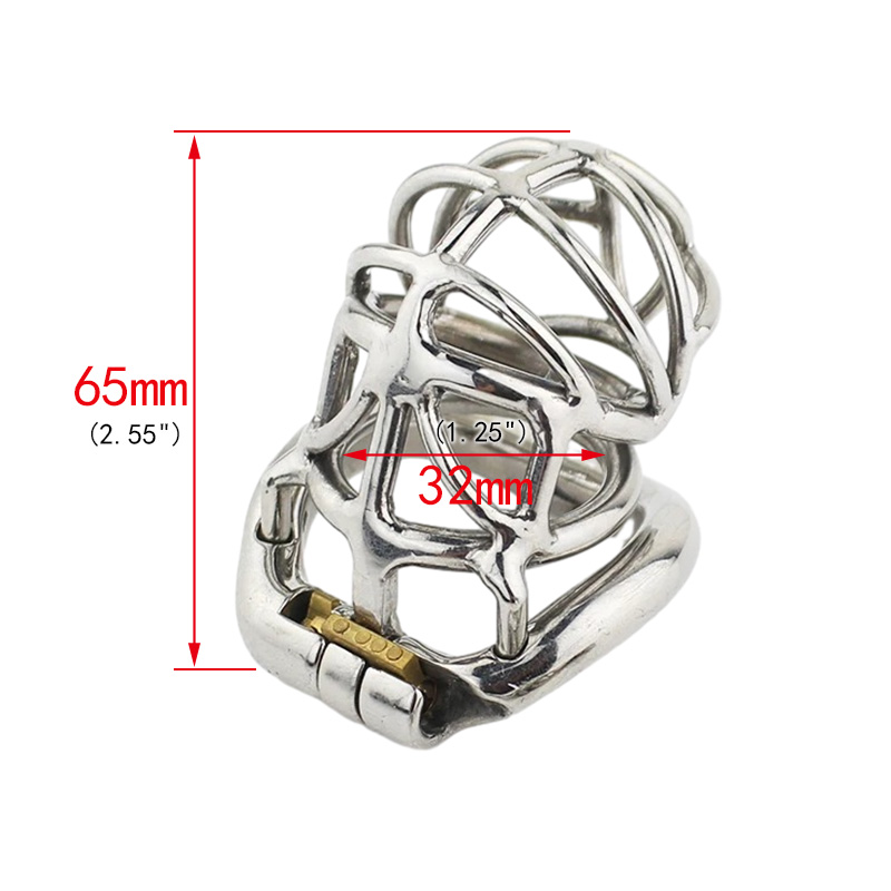 Stainless Steel Male Chastity Device Adult Chastity Cage With Curve Cock Ring Bondage Penis Chastity Belt Sex Toys for Men