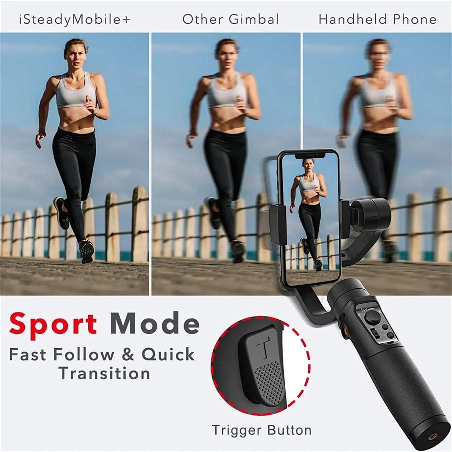 Gimbal 3Axis Gimbal Stabilizer For SmartPhone Wireless Bluetooth hand stabilizer For iPhone Huawei Xiaomi With Tripod LED fill light