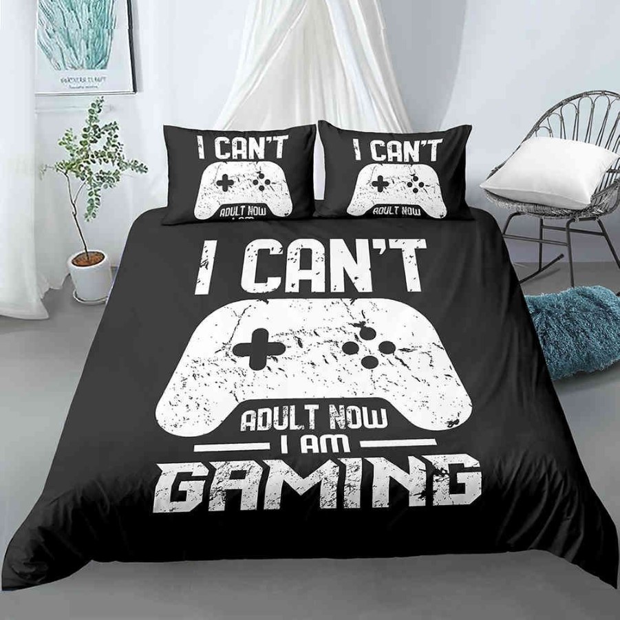 GamePad Sedding Set for Boys Queen Modern Gamer Comb Comber Cover Game Gra Duvet Cover Kids Pedding Zestaw pościeli graczy 201120304E