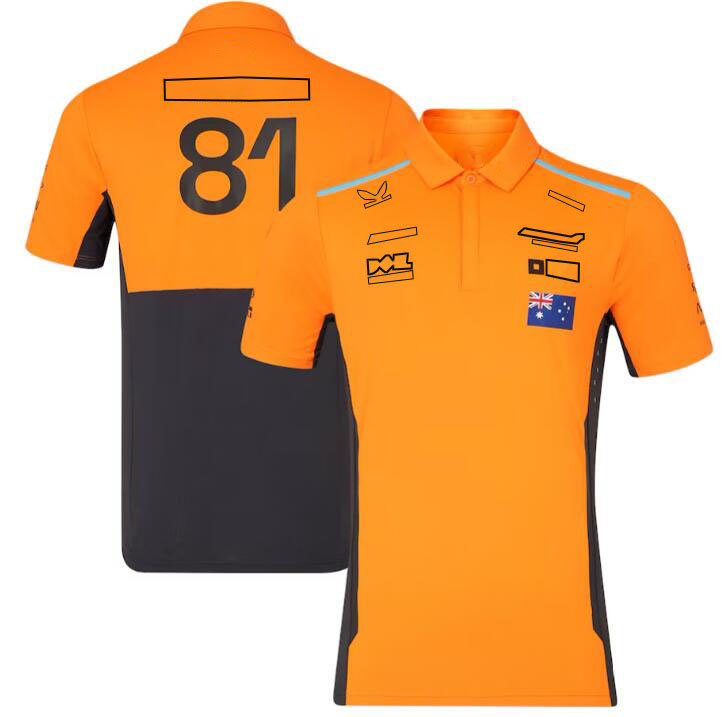 2024 Nuova polo da corsa F1 T-shirt estiva a maniche corte da uomo e da donna Stessa personalizzazione