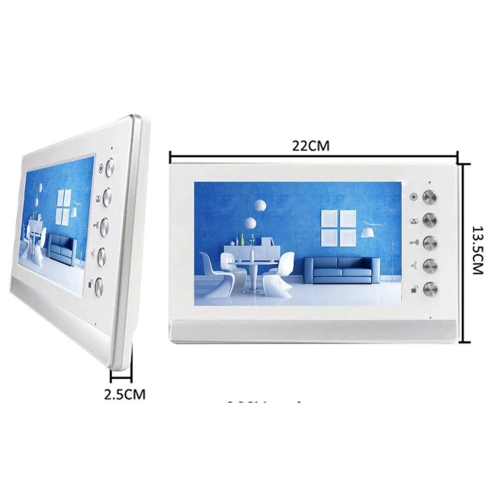 Automazione Dragonsview Videocitofono cablato da 7 pollici Monitor interno Citofono sistema di controllo accessi alla porta Sblocco conversazione