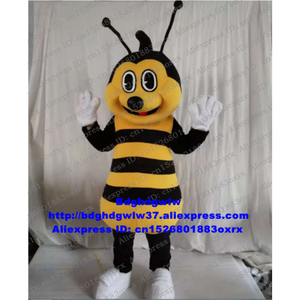 Mascot Costumes Bee Honeybee Wasp Hornet Vespid Bumblebee Bombus Mascot Costume Adult Cartoon Character Grad Night Keep as Souvenir Zx2963