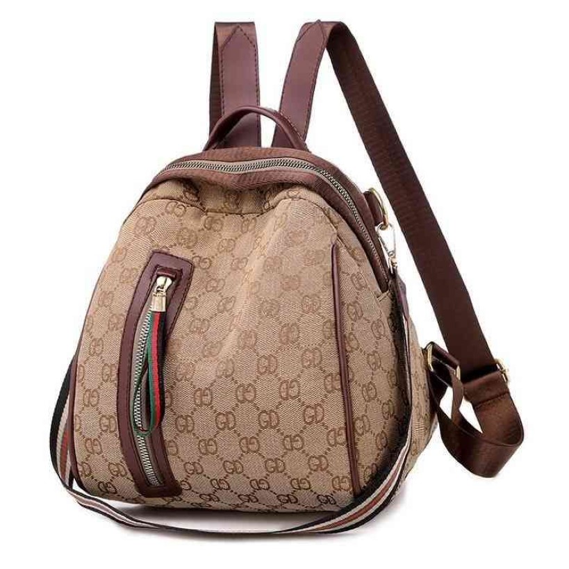 Mochila de viagem feminina nova versátil grande capacidade impressão multifuncional casual Handbags223h