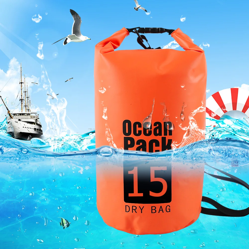 10/15l saco seco à prova dwaterproof água saco de natação saco seco à prova dwaterproof água para caiaque rafting barco pesca sacos de engrenagem ao ar livre