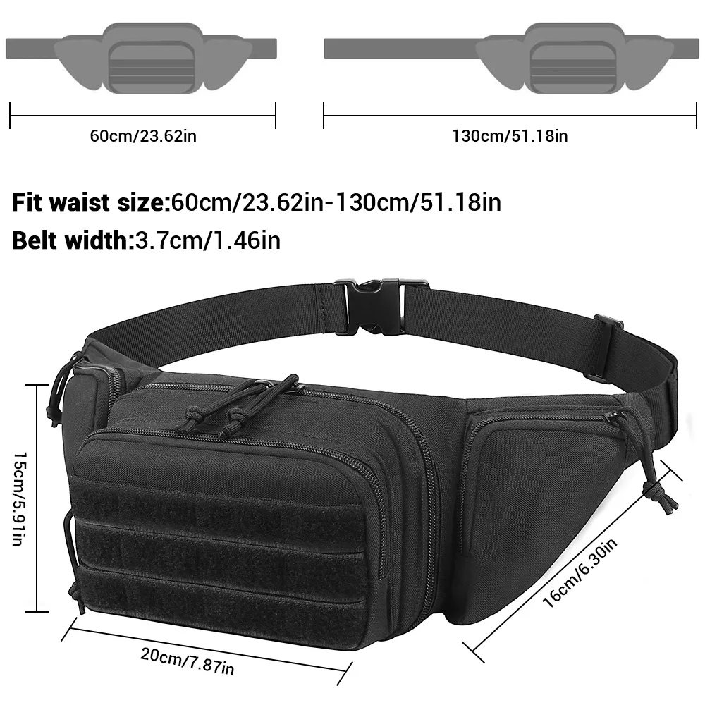 Bags Tactical Waist Bag Concealed Gun Carry Pouch Mag Pouch Military Pistol Holster Sling Shoulder Bag Outdoor Hunting Chest Bag