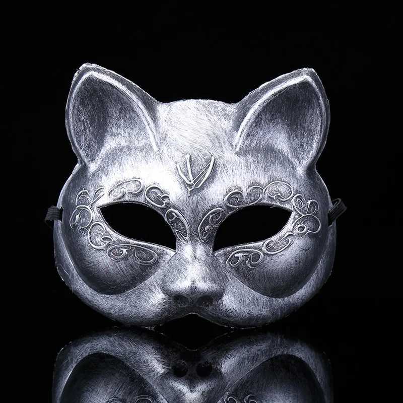 Máscaras de designer retro plástico cosplay halloween fotografia adereços máscara facial completa masquerade festa assustador brinquedos filme adulto trajes suprimentos