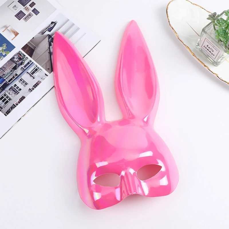 Designer Masks Rabbit Mask Cosplay Masquerade Mask Easter Bunny Mask Halloween Carnival Party Bar Nightclub Costume Sexig Half Face Mask