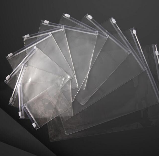 Yüksek şeffaf plastik PVC takı fermuarlı kilit çantası kalın su geçirmez toz geçirmez pil küpe boncukları pvc biblolar mücevher torbaları