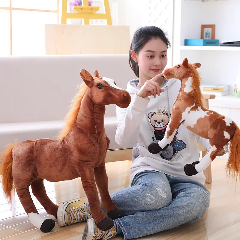 Wholesale cute pony plush toys Children`s game playmates Holiday gift doll machine prizes