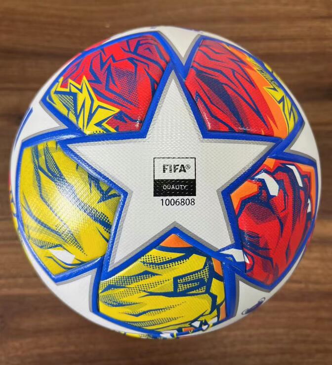 New 23 24 25ヨーロッパチャンピオンサッカーボールサイズ5ファイナルKyiv Pu Balls Granules Slip-Resistant Football 2023 2024 2025