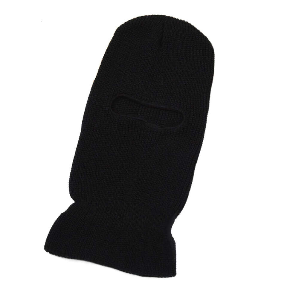 Couverture de chaleur d'hiver, un trou, trois trous, protection coupe-vent, chapeau de moto pour hommes tricoté en acrylique, chapeau de protection des oreilles 591659