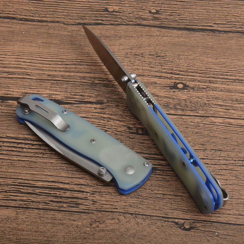 Hoge Kwaliteit BM 535 Zakmes S30V Satijn Drop Point Blade Tweekleurige G-10 Handvat EDC Zakmessen Met doos