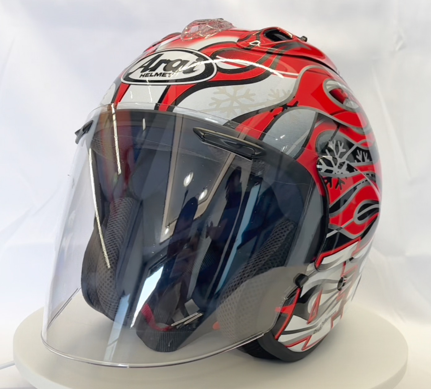 Casco moto ARA I Jet VZ-RAM Corsair-X Haga GP 3/4 casco aperto da motocross da corsa su strada