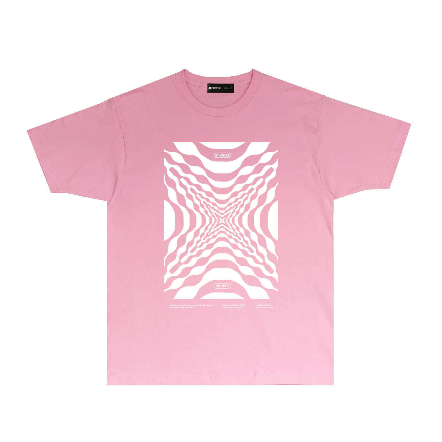 Długotrwałe modne marki fioletowa marka T-shirt z krótkim rękawem koszulka koszulka shirtm7yl