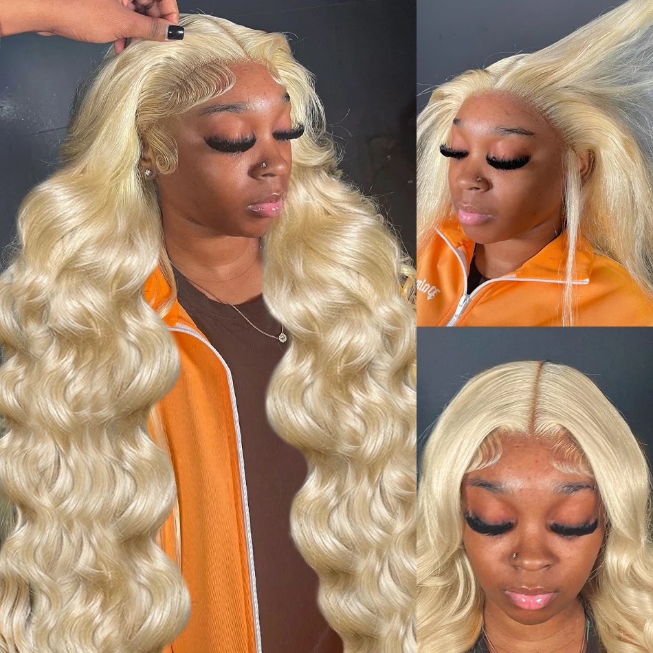 Hairinside 30 38 Inch 613 Honey Blonde Body Wave 13x6 Lace Frontal Wig Brazilian Remy 13x4 Lace Front Human Hair Wigs for Women