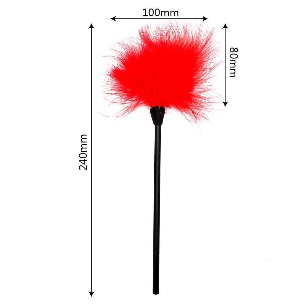 Juguetes para adultos Coqueteo sexy Palo de plumas Nalgadas Látigos sexuales Conjuntos de bondage Juguetes eróticos para adultos Juegos Pareja Mujeres Pezón Estimulador de clítoris L2403