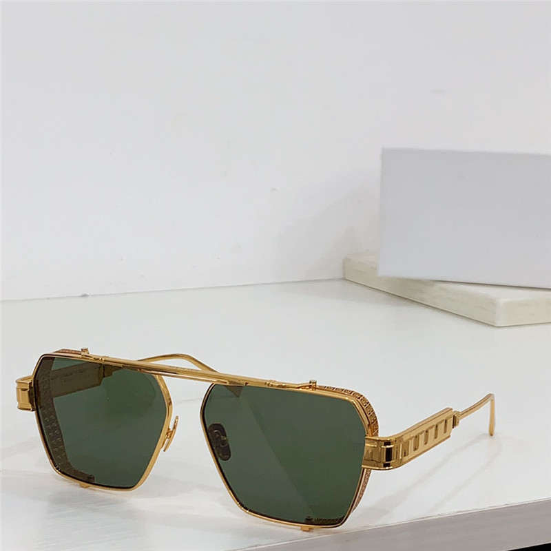 Nouveau design de mode lunettes de soleil carrées BPS155 monture en métal style simple et généreux lunettes de protection UV400 extérieures haut de gamme
