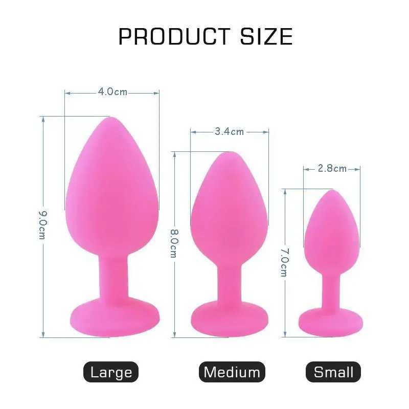 Jouets anaux Silicone Anal godemichet Anal jouets sexuels pour femme femme Tapon Ana Buttplug sport Annal extrême homme Gay mais analogique Butplug Tooys ShopL2403