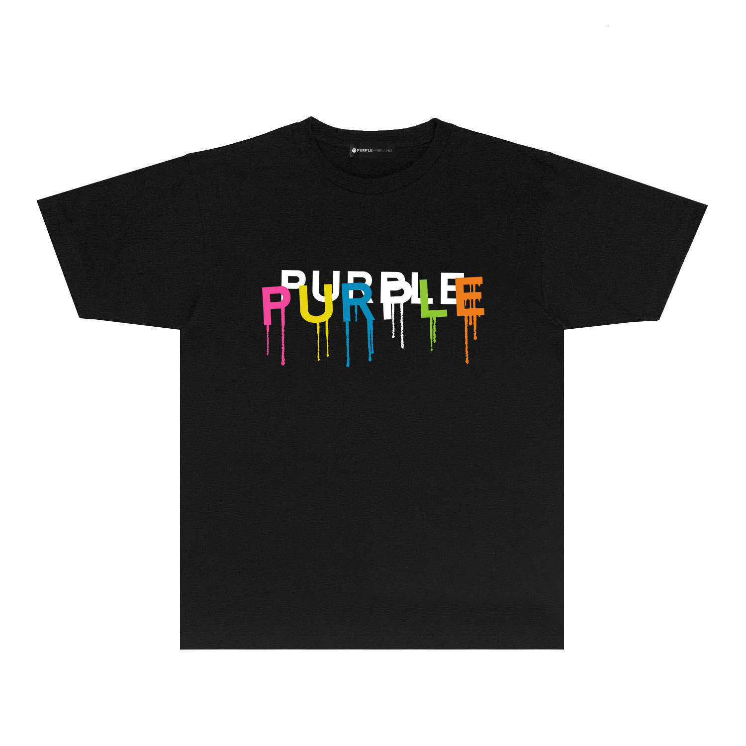 Долгосрочная модная брендовая футболка PURPLE BRAND T SHIRT с короткими рукавами 7D64