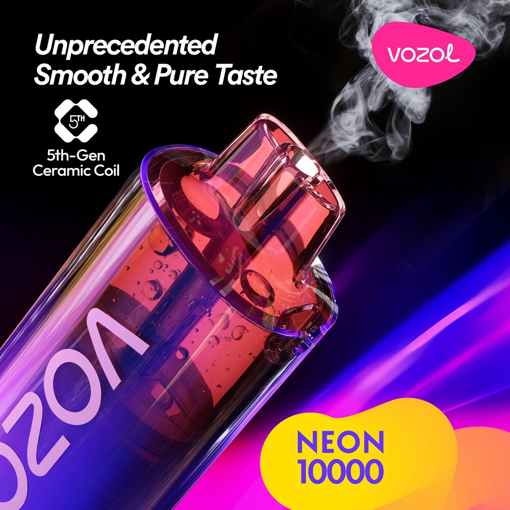 En Stock 10k bouffées Cigarette électronique Rechargeable Vozol néon 10000 bouffées 5% Nicotine 10ml 500mah stylo vape jetable