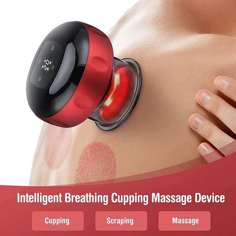 Massager Electric Guasha Vacuum Cupping Masaż kubki ciała terapia antycelilitowa Massager Scraping Tłuszcz Spalanie narzędziem zdrowia odchudzającego