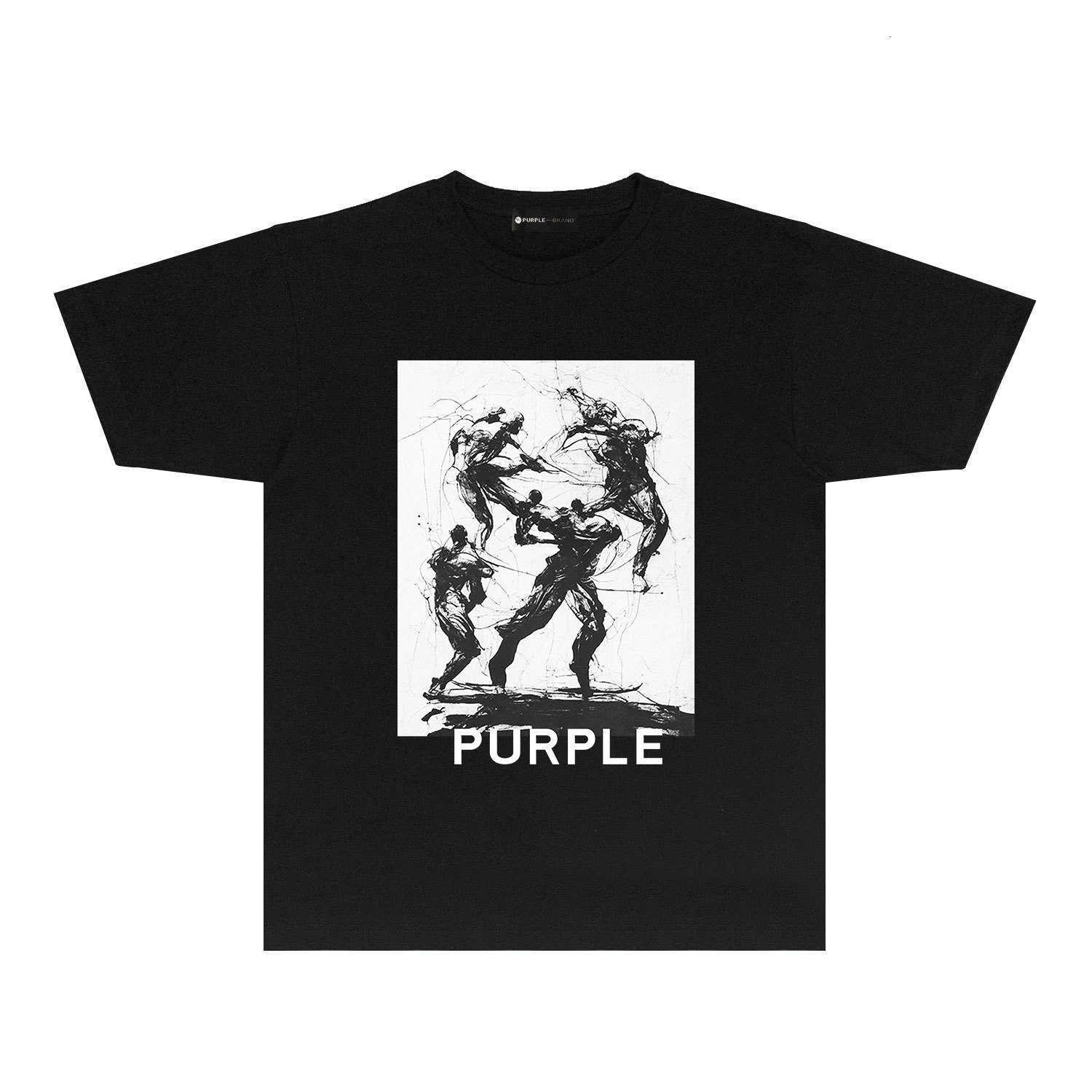 Lange termijn trendy merk PURPLE BRAND T SHIRT T-shirt met korte mouwen ZTHO