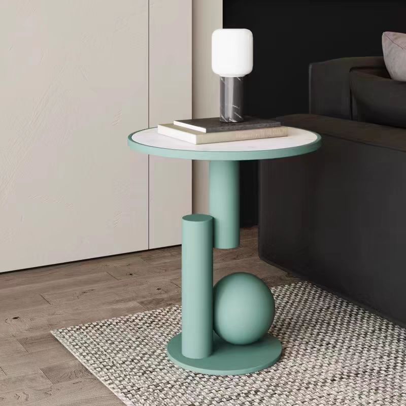 1 pçs criativo casa sala de estar mesa café simples pé nórdico pequeno único estético redondo minimalista neuble móveis para decoração interior