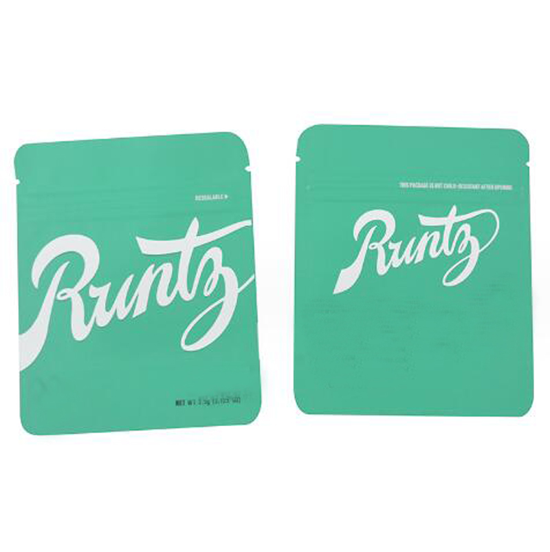 Newest 3.5 Pink White Runtz Packaging Bags Infused Runty OG Apple Gummies Mylar Bag Runts Stand up Pouch Smell proof Packing Packages Zipper Dry Herb bag