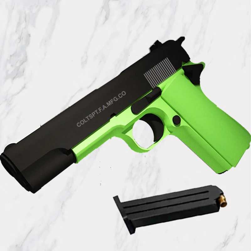 Pistoolspeelgoed 2024. M1911 Automatisch pistoolspeelgoed voor zachte kogels Shooter Pistool Schieten Jongensspeelgoed 240307