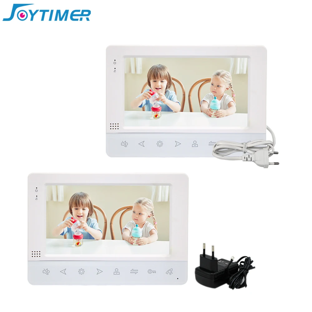 CORDS Joytimer Nowy wideo Intercom 1200TVL Kamera drzwi do drzwi do mieszkania 7 -calowe monitor obsługuje jednocześnie odblokowanie, wykrywanie ruchu