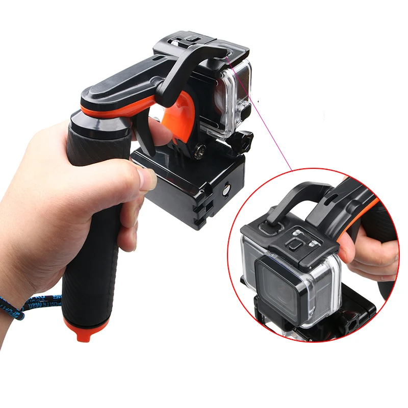 Kameras Verschlussauslöser Floating Hand Grip Diving Auftriebsstift für GoPro Hero 10 9 8 7 6 5 SJ5000 Xiaomi Yi4k Sportkamerazubehör