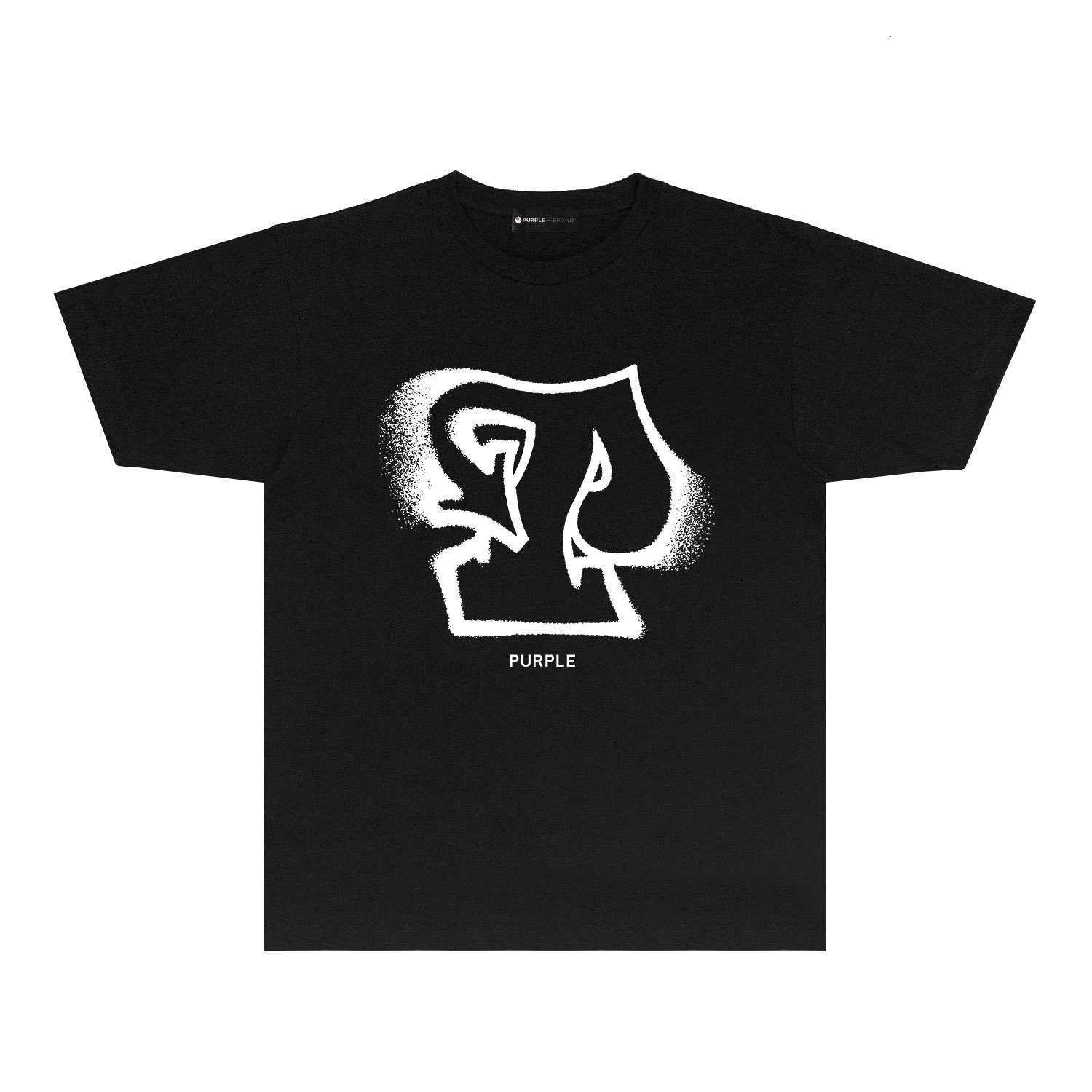 Lange termijn trendy merk PAARSE MERK T-SHIRT T-shirt met korte mouwen F5P3