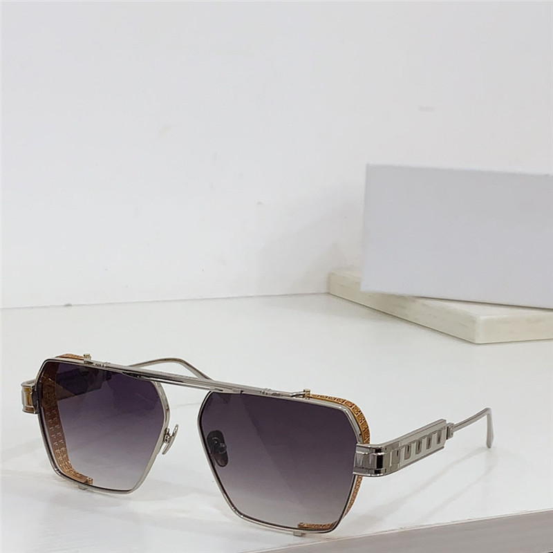 تصميم جديد للأزياء مربعة شكل شمسي النظارات الشمسية BPS155 إطار معدني بسيط وسخي طرف متطور في الهواء الطلق UV400 نظارات حماية