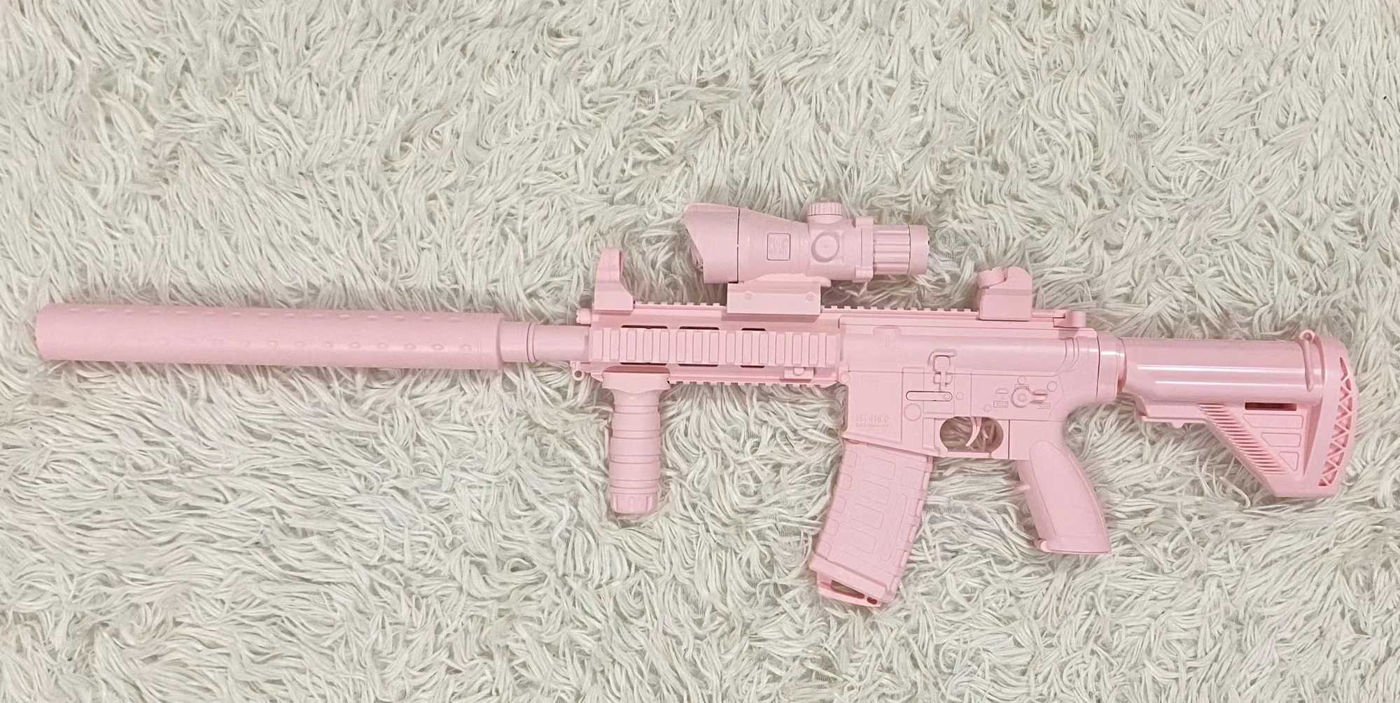 Gun Toys Gun Toys 2023 Ny Pink M4 Girl Pink Gun-Toy Props Lo Gun Multicolor Shooting Props Pink M416 Powder Gun With Soft Bullets 2400308