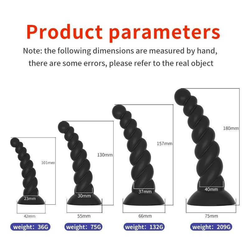 Анальные игрушки Силиконовые анальные пробки Фаллоимитаторы с присоской Стимулируют влагалище и анус Большая анальная пробка Мягкий анальный расширитель Секс-игрушки для женщин и мужчинL2403