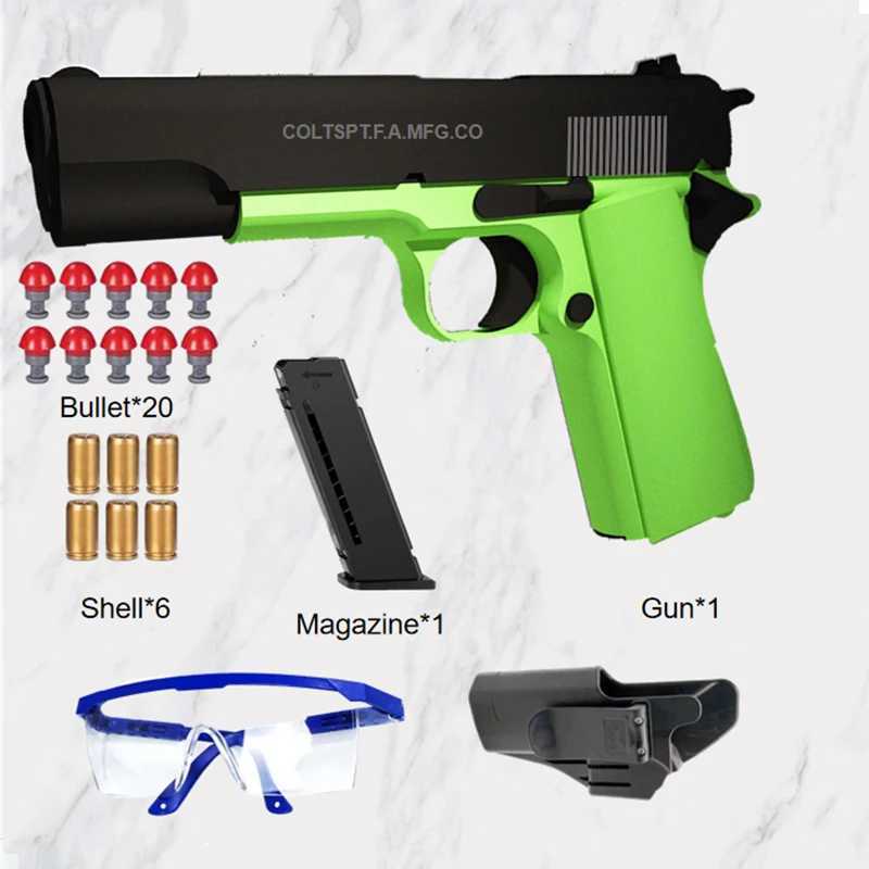 Pistoolspeelgoed 2024. M1911 Automatisch pistoolspeelgoed voor zachte kogels Shooter Pistool Schieten Jongensspeelgoed 240307