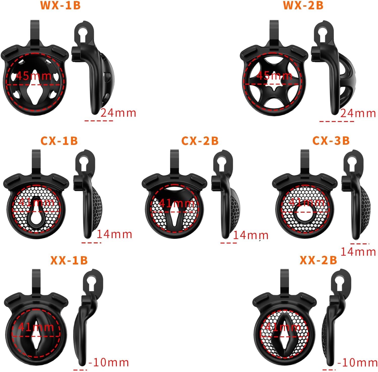 Gaiola de castidade Sissy para homens Dispositivos de castidade pretos Design de bloqueio Gaiola de castidade pequena Gaiola de pênis masculina Gaiola de galo Brinquedos para casais sexo preto WX-4