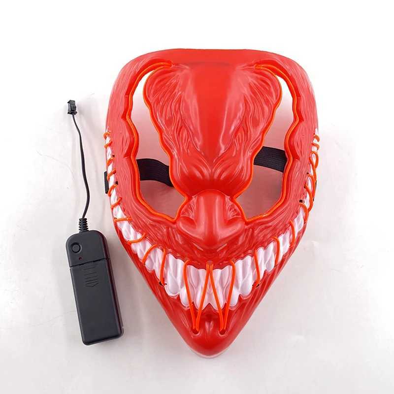 Designer Maskers Nieuwe Collectie Halloween Masker Horror Venom LED Lichtgevend Masker Cosplay Kostuum Make-up Prom Party