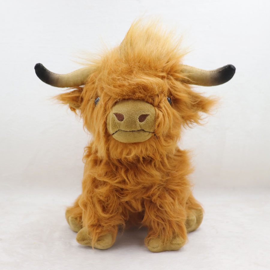 Highland Cow Simulation Scottish Highland Cow Doll Plush Toy