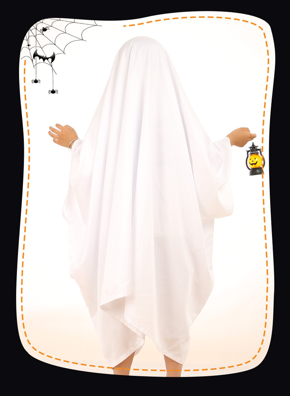 Vêtements d'Halloween pour enfants Cape fantôme Cape de vampire de la mort Vêtements de cosplay