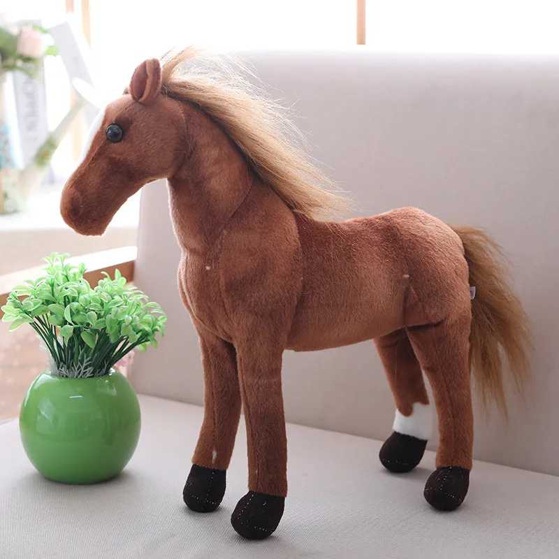 Wholesale cute pony plush toys Children`s game playmates Holiday gift doll machine prizes