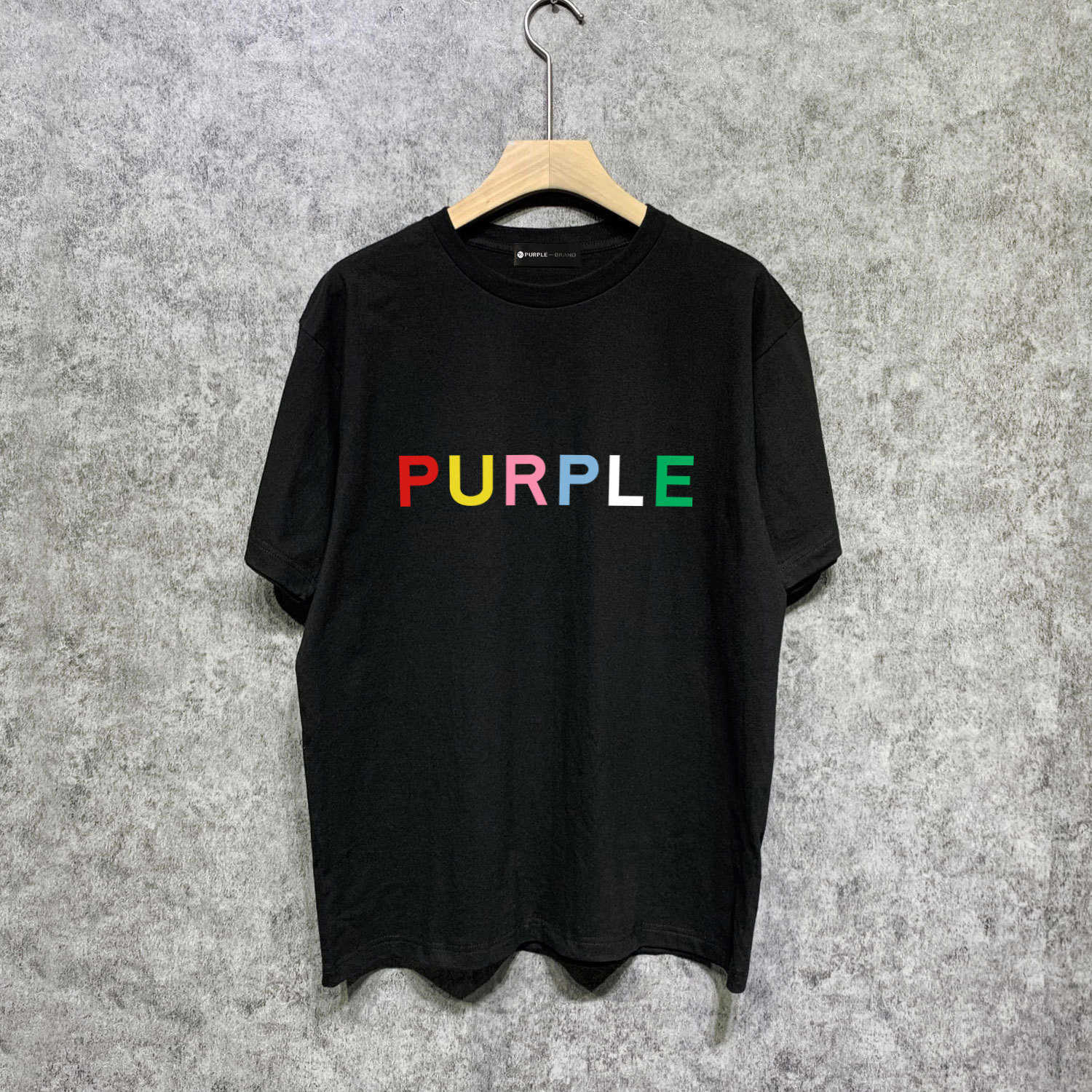 Langfristige Trendmarke PURPLE BRAND T SHIRT kurzärmeliges T-Shirt TIJ2